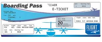 Plane Ticket Invitation Template Air