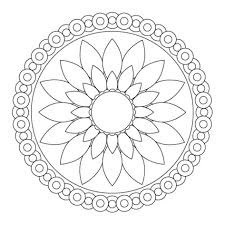 Printable snowflake mandala coloring pages. Simple Geometric Coloring Pages Coloring Home
