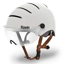 Kask Lifestyle Urban Commuter Cycle Helmet W Clear Visor White With Images Cycling Helmet Stylish Bike Helmet