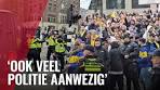 Honderden Maccabi-fans op de Dam in aanloop naar duel ... - YouTube