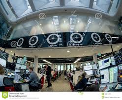 View To Busy Trading Floor Of The Sberbank Cib Editorial