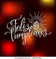 Cumpleaños feliz de los gusanos arrogantes (arrogant worms). Vector Feliz Cumpleanos Translated Happy Birthday Lettering Design Festive Illustration With Cake For Greeting Cards Canstock