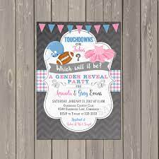 Gender reveal invitations from zazzle. Amazon Com Touchdowns Or Tutus Gender Reveal Invitation Football Or Ballet Gender Reveal Shower Invitation In Pink And Blue Set Of 10 Invitations With White Envelopes Handmade
