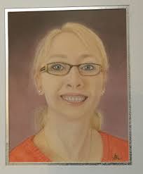 Framed pastel art with Tru Vue glass