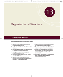 organizational structure