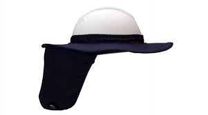 Blue Hard Hat Brim With Neck Shade Pyramex Safety