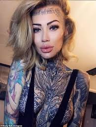 At the height of their popularity during the turn of the 20th century. Britain S Most Tattooed Woman Reveals How Strangers Think She Can T Hear Daily Mail Online