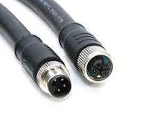 Waterproof M12 L Coding Cable Connector IP67 20AWG 5Pin (4+PE) Male Female  Connection Wire Straight Head/Elbow Shielded Line - AliExpress