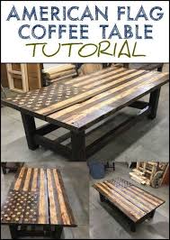 All flags are hand made to order which gives each blown away by this rustic flag coffee table! How To Make An American Flag Pallet Coffee Table Pallet Coffee Table Diy Pallet Furniture Outdoor Crate Coffee Table