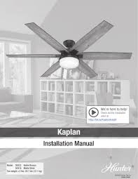 However, we understand that those Hunter Fan 50916 59322 Owner S Manual Manualzz