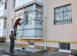 Exterior design yard aluminum balusters metal lattice stair handrails staircase spindles porch rails also while defining the safety of the house the aesthetic value should not take a back seatfortunately there are a lot of options available for designer door bars. Precautions During Window Grill Installation For Safety