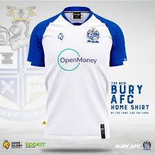 Rustington fc season kit featuring the sponsorship of royal blood. Bury Afc Unveil Their First Ever Home And Away Kits Fan Banter