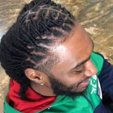 Two Braids For Men With Locs Braids With Shaved Sides Braided Hairstyles Dutch Braid Hairstyles