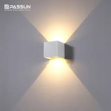 6w led outdoor/indoor wall sconce up/down lamp waterproof light fixture garage. Modern Durable Ip65 Smd 6w Led Outdoor Wall Light View Cube Up And Down Wall Sconce Light Passun Product Details From Zhongshan Passun Lighting Factory On Alibaba Com