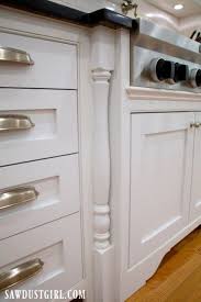 Adding Decorative Legs To Cooktop Cabinet Sawdust Girl Kitchen Cabinets Trim Kitchen Cabinets With Legs Kitchen Cabinet Design