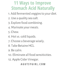 11 Ways To Naturally Improve Stomach Acid Production