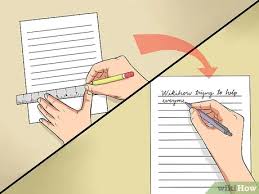Gives a feeling of success to kindergarten students nervous about printing. How To Write Straight 7 Steps With Pictures Wikihow