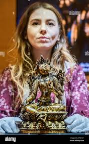 Green tara sculpture hi-res stock photography and images