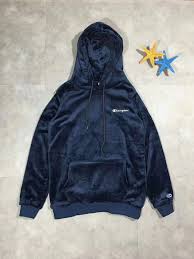 Champion Velvet Hoodie In Logo Print Pf5221 Sweatshirts Velvet Hoodie Nike Jacket