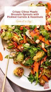Thanksgiving Side Dish Recipe Crispy Citrus Brussels Sprouts Thanksgiving Recipes Side Dishes Thanksgiving Side Dishes Vegetable Side Dishes