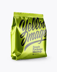 Metallic Snack Package Mockup Half Side View In Bag Sack Mockups On Yellow Images Object Mockups Mockup Free Psd Mockup Mockup Free Download
