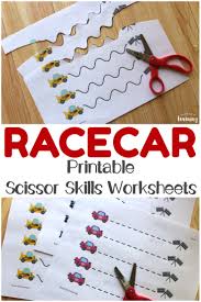 Provide the correct scissors for your child's age and ability, and then find below a range of worksheets which will help your children practise their cutting skills. Racecar Scissor Skills Printables Look We Re Learning