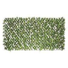 naturae decor expandable willow trellis with gardenia leaf 3672 4000 1pk the home depot artificial foliage faux modern wall baskets