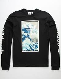 Black And White Adidas Shirts Adidas Tsunami Box Logo Mens T Shirt Black 362970100 Long Sleeve Tshirt Men Mens Tshirts Adidas Shirt Mens