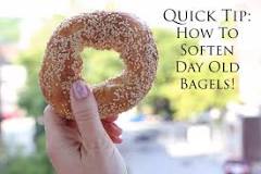 How do you freshen up a bagel?