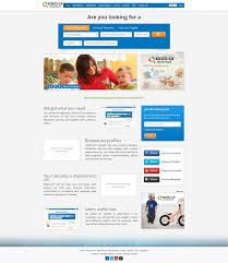 Homepage Mockup For Day Care Portfolio Website Learning Babysitter