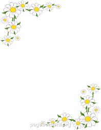 Daisy Border Clip Art Borders Page Borders Borders And Frames
