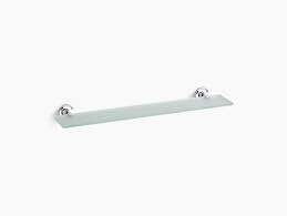 Fab glass offers custom floating glass shelves with 10% competitor price beat. K 14440 Purist Glass Shelf Kohler