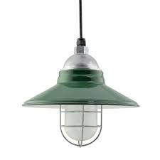 Cleveland Vintage Industrial Cord Hung Pendant Light Barn Light Electric