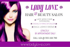 A place where your hair, face, and body can be given special treatments to improve their…. Plantilla De Lady Love Hair Beauty Salon Postermywall