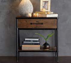 Juno Bedside Table Reclaimed Wood Nightstand Wood Nightstand Reclaimed Wood Bedside Table