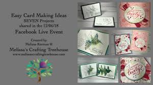 Draw a simple design in pen or permanent marker for an easy option. Easy Card Making Ideas 6 Projects Melissa S Crafting Treehouse