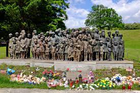 All male inhabitants have been shot. Gedenkfahrt Lidice Pjr