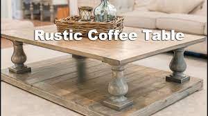 All tables are built to order and have a 2 week lead time before delivery is scheduled. Building A Farmhouse Balustrade Coffee Table Youtube