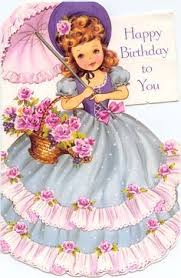 Birthday Wishes For A Lady Pin By Melina 276 708 6302 On Child Photos Girl Birthday Cards Happy Birthday Vintage Vintage Birthday