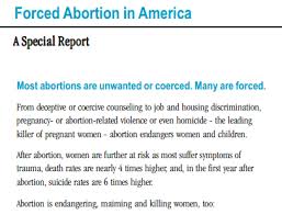 Forced Abortions In America