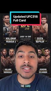 Lackluster Main Card, Decent Prelims 🏆 #ufc #ufc318 #dustinpoirier  #maxholloway