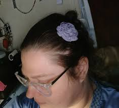 Rolled flower hair clip DIY tutorial