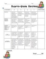Book Review Rubric Editable Free Book Report Rubric Rubrics Book Review Template