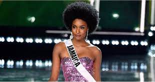 Miss Jamaica Wore An Afro At Miss Universe 2017 And We Are So Here For It Natural Hair Styles Black Natural Hairstyles Womens Hairstyles