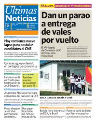 La información, videos y noticias internacionales. Ultimas Noticias On Twitter Buenos Dias Presentamos Nuestra Portada Del Dia 19marzo Ultimasnoticias Un