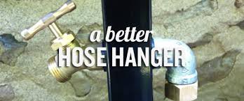 Allow to harden according to instructions. Installing An Outdoor Pole Mounted Hose Hanger With Faucet