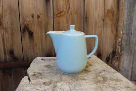 kaffeekanne kanne melitta minden babyblau weiss dekoration etsy shabby vintage baby blau kaffeekanne