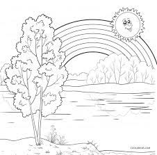 What kind of coloring pages have rainbows in them? Free Printable Rainbow Coloring Pages For Kids