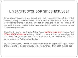 The pricing mechanism of units is designed to ensure fair pricing. Public Mutual Berhad Is Malaysia S Largest Private Unit Trust Company With 72 Funds Under Management Has Over 2 000 000 Accountholders And As At Ppt Video Online Download