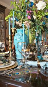 Color Outside The Lines Peacock Decor Beautiful Table Settings Beautiful Table